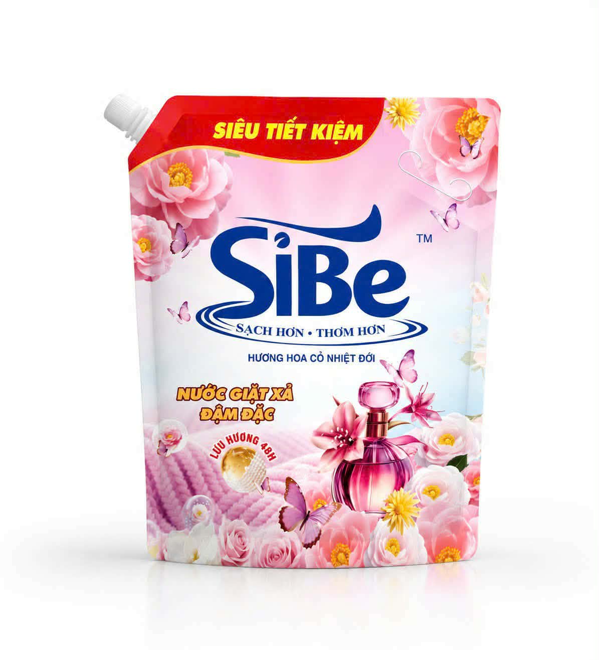 HƯƠNG HOA CỎ NHIỆT ĐỚI – SẠCH THƠM TỪ THIÊN NHIÊN CÙNG NƯỚC GIẶT XẢ CAO CẤP SiBE